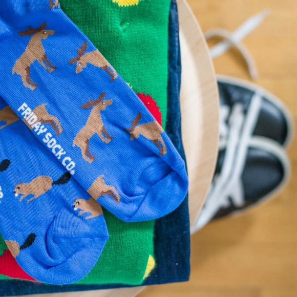 Men’s Socks | Moose Beaver | Ethically Made - Picture 4 of 4